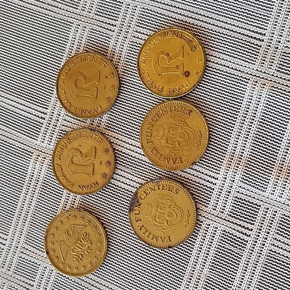 Fun Center Game Tokens - Picture 1 of 5